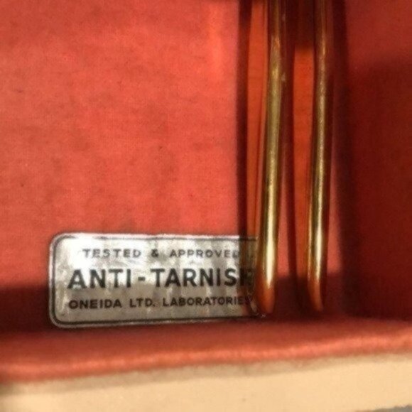 Rogers Silverplate By Oneida Gold Plated Flatware Boxed Set Vintage 50s - Picture 7 of 16